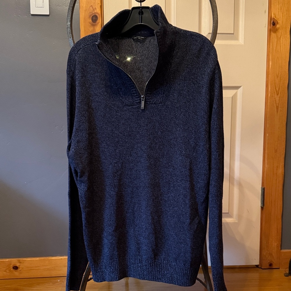 Calvin Klein Jeans Dark Blue Zip-Up Sweater